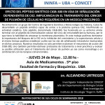 SEMINARIO ININFA-DTO FARMACOLOGÍA 24 de Mayo 2018 . Dr. Alejandro Urtreger